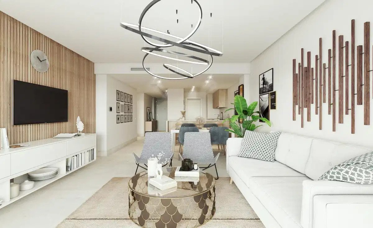 3-Zimmer, 2-Bad Wohnung im Erdgeschoss mit Panoramablick auf das Golf-Tal in Benahavís
