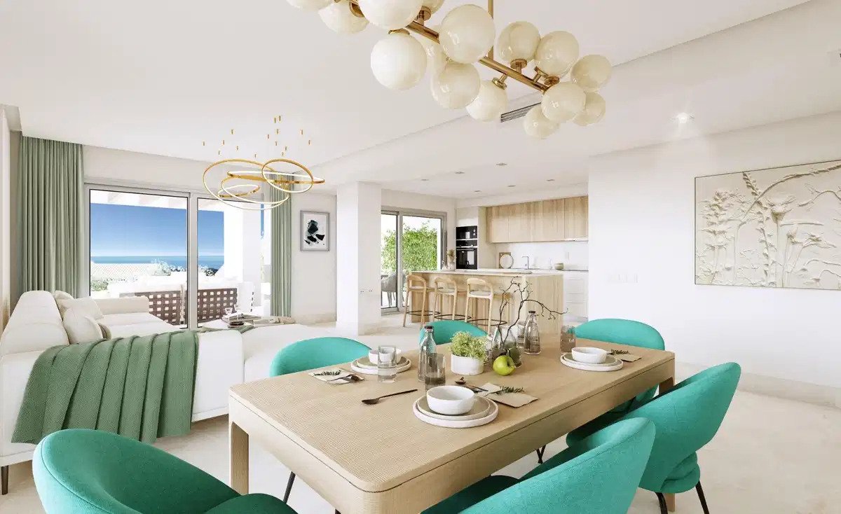 3-Zimmer, 2-Bad Wohnung im Erdgeschoss mit Panoramablick auf das Golf-Tal in Benahavís