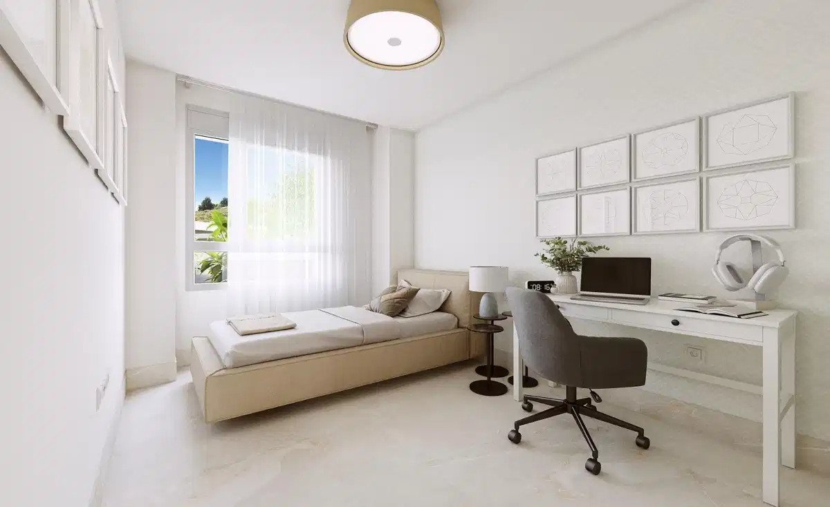 3-Zimmer, 2-Bad Wohnung im Erdgeschoss mit Panoramablick auf das Golf-Tal in Benahavís