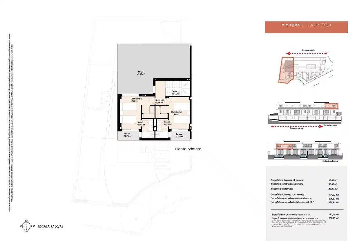 3-Zimmer, 3-Badezimmer Stadthaus in El Limonar, Malaga – Luxuriöses Boutique-Wohnen in der Nähe des Strandes