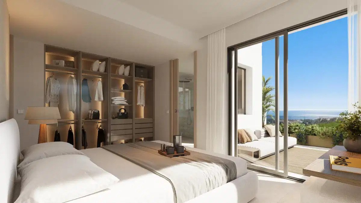 3-Zimmer, 2-Bad Sea View Erdgeschosswohnung in Las Lagunas de Mijas