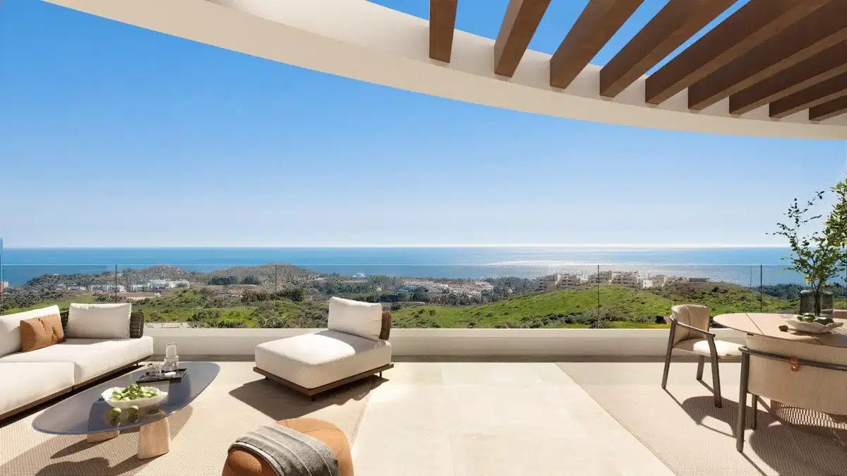 2-Zimmer, 2-Bad Sea View Apartment in Las Lagunas de Mijas