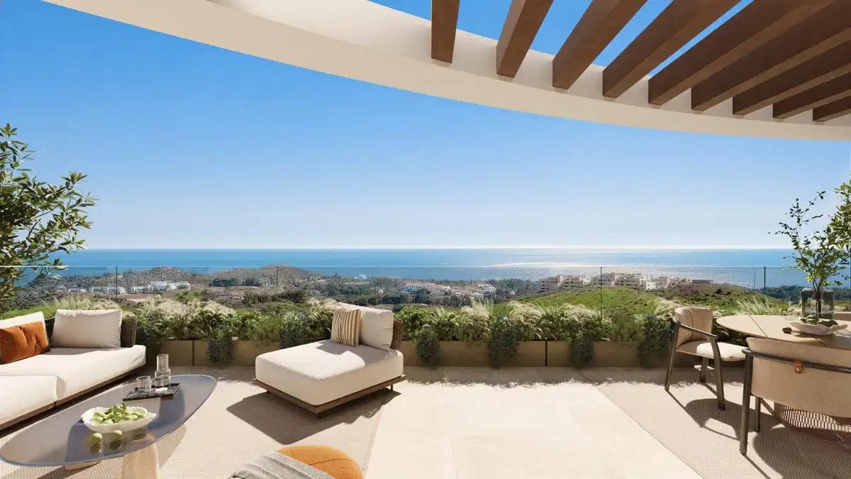 2-Zimmer, 2-Bad Sea View Apartment in Las Lagunas de Mijas