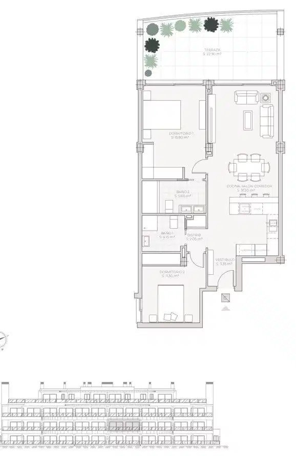 2-Zimmer, 2-Bad Sea View Apartment in Las Lagunas de Mijas