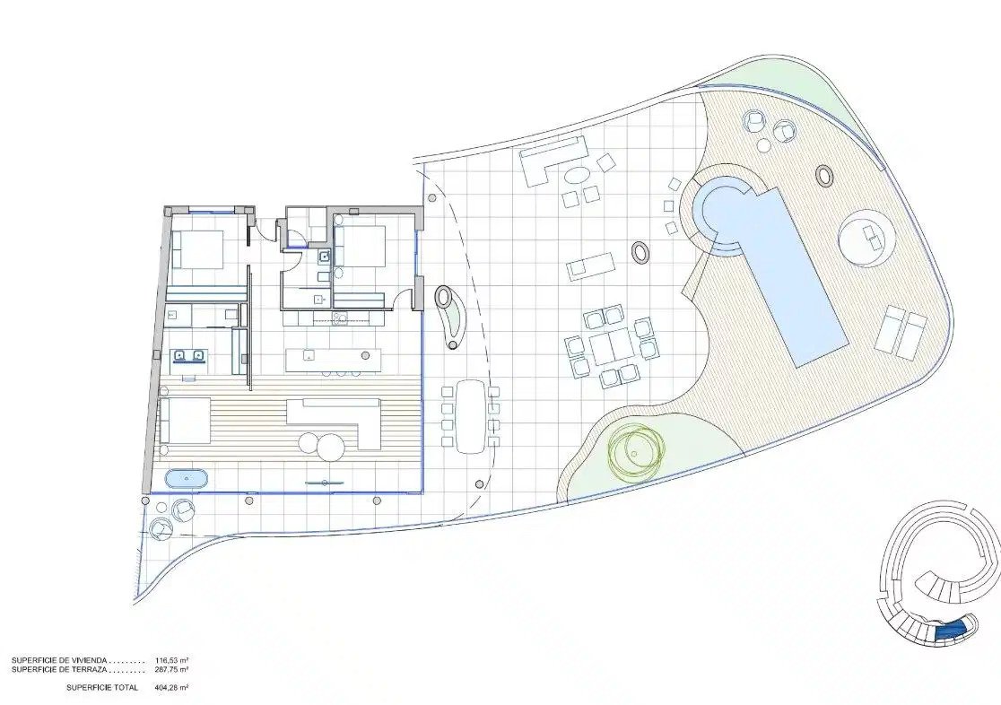 3-Zimmer, 2-Bad-Penthouse mit Panoramablick auf das Mittelmeer in El Higuerón