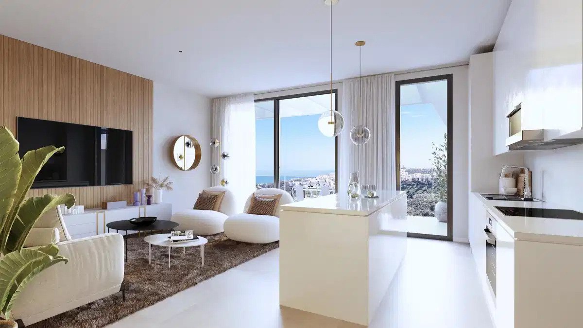 2-Zimmer, 2-Bad-Penthouse mit Panoramablick auf das Meer oder den Golf in Mijas