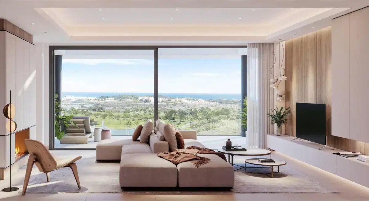 4-Zimmer, 4-Badezimmer Villa mit Panoramablick auf Golf und Meer in Mijas