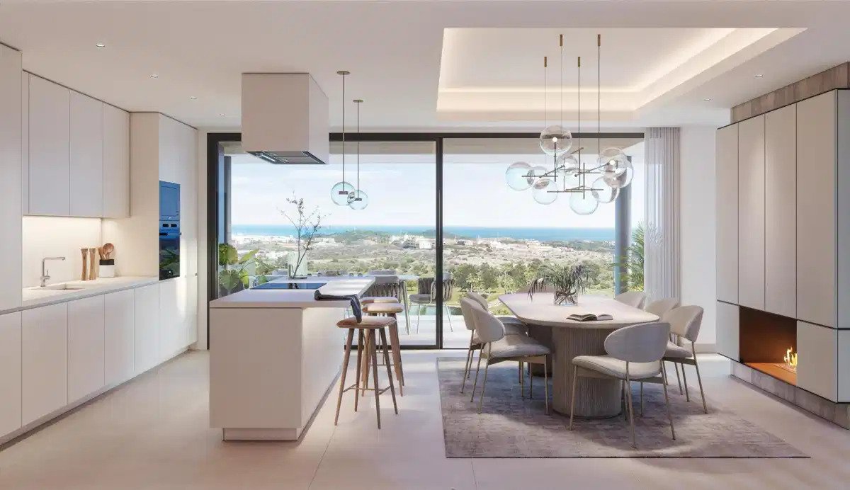 4-Zimmer, 4-Badezimmer Villa mit Panoramablick auf Golf und Meer in Mijas