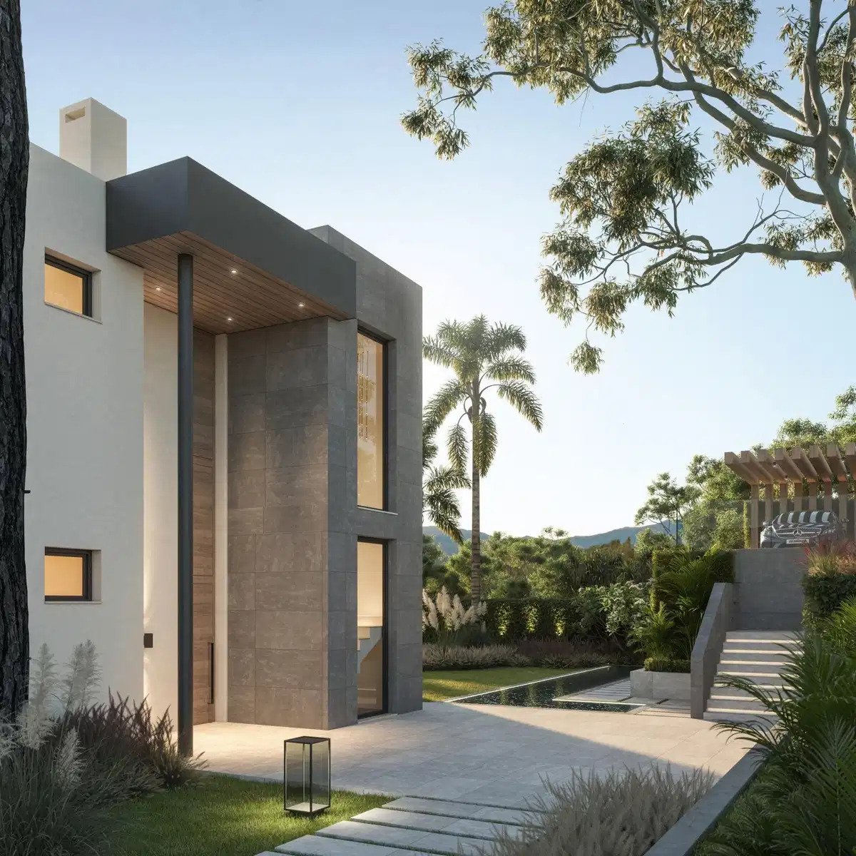 4-Zimmer, 4-Badezimmer Villa mit Panoramablick auf Golf und Meer in Mijas