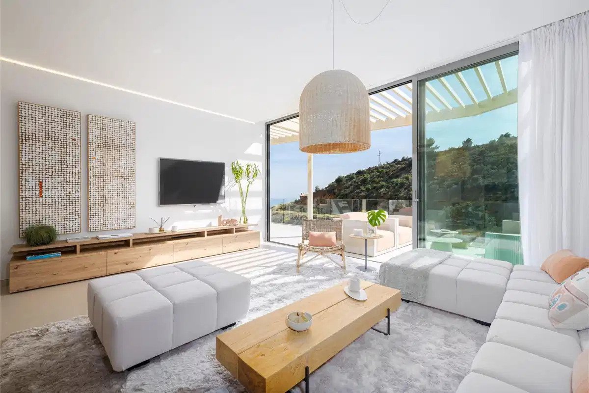 3-Zimmer, 2-Bad Wohnung mit Meer- und Bergblick in El Higuerón, Costa del Sol