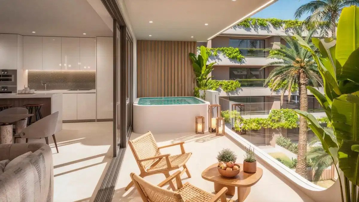 3-Zimmer, 2-Bad Luxus-Neubauwohnung in Marbella West in der Nähe von Puerto Banús