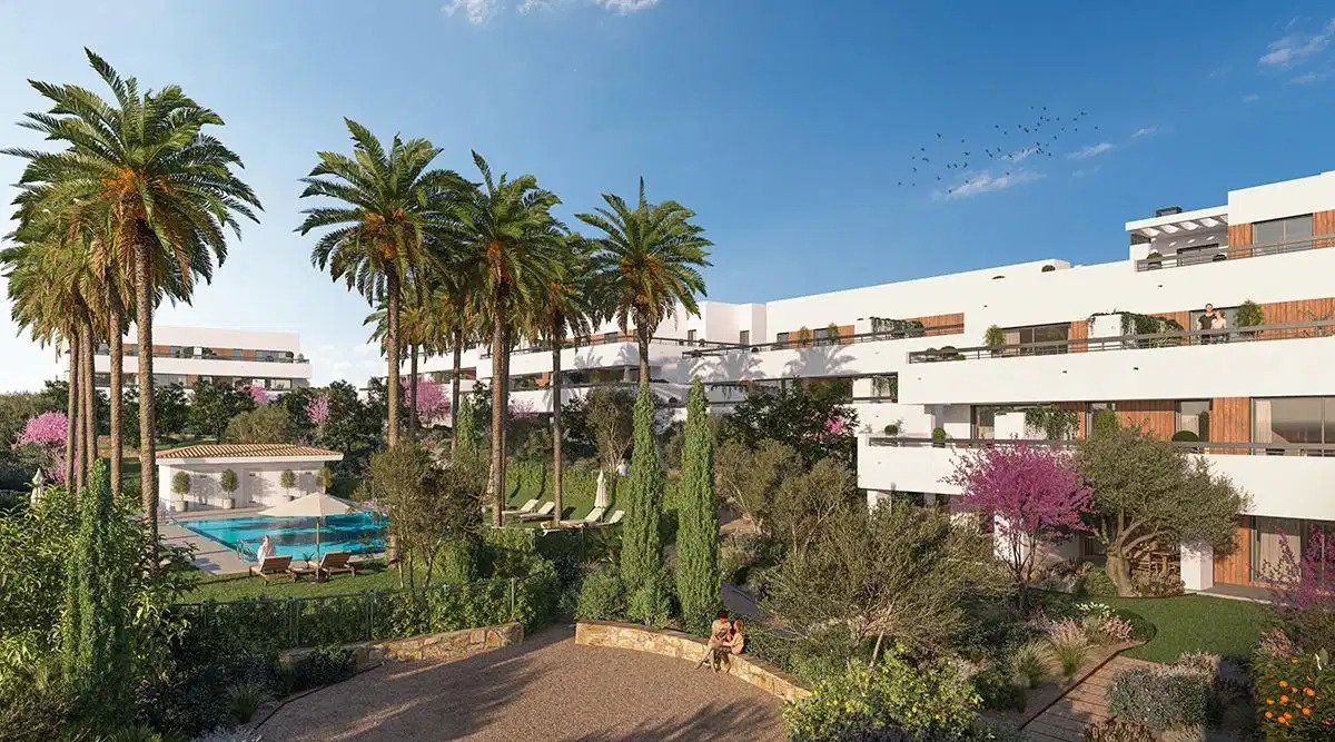 2-Zimmer, 2-Bad Modernes Apartment mit Meerblick in Estepona
