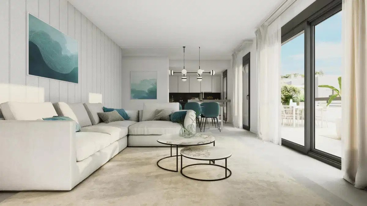 2-Zimmer, 2-Bad Modernes Apartment mit Meerblick in Estepona