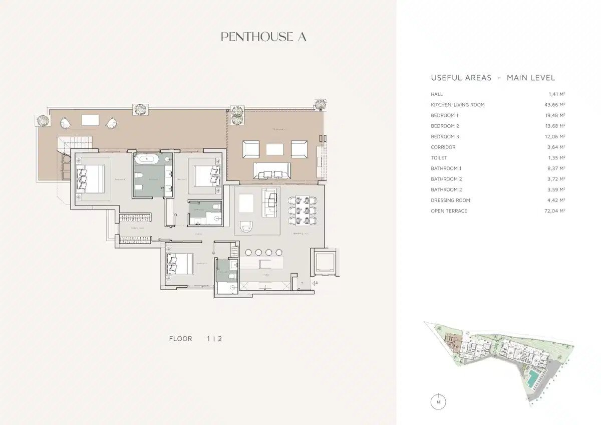 3-Zimmer, 3-Badezimmer Penthouse mit Panoramablick in Aloha Golf, Nueva Andalucía Marbella