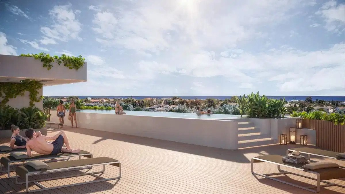 2-Zimmer, 2-Bad Penthouse in Marbella West – Elegantes Neubau mit Resort-Annehmlichkeiten