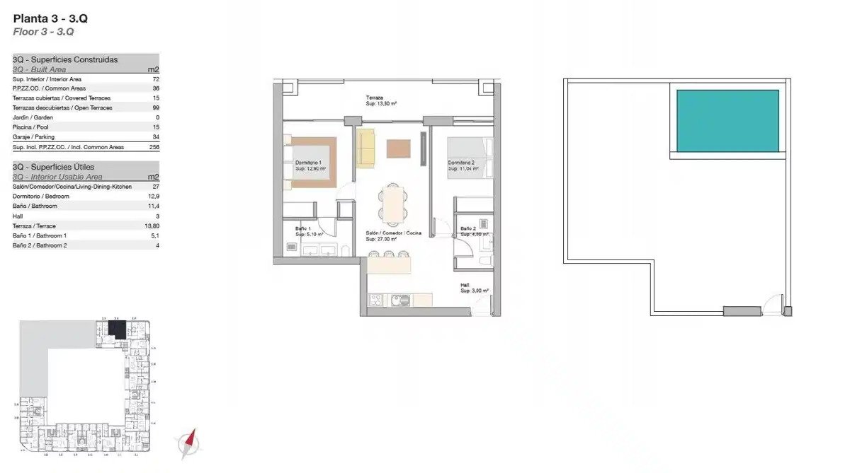 2-Zimmer, 2-Bad Penthouse in Marbella West – Elegantes Neubau mit Resort-Annehmlichkeiten