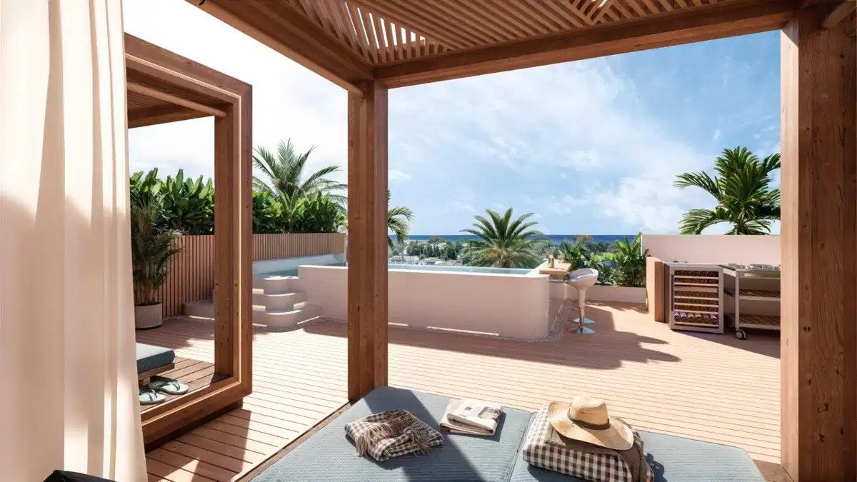 2-Zimmer, 2-Bad Penthouse in Marbella West – Elegantes Neubau mit Resort-Annehmlichkeiten