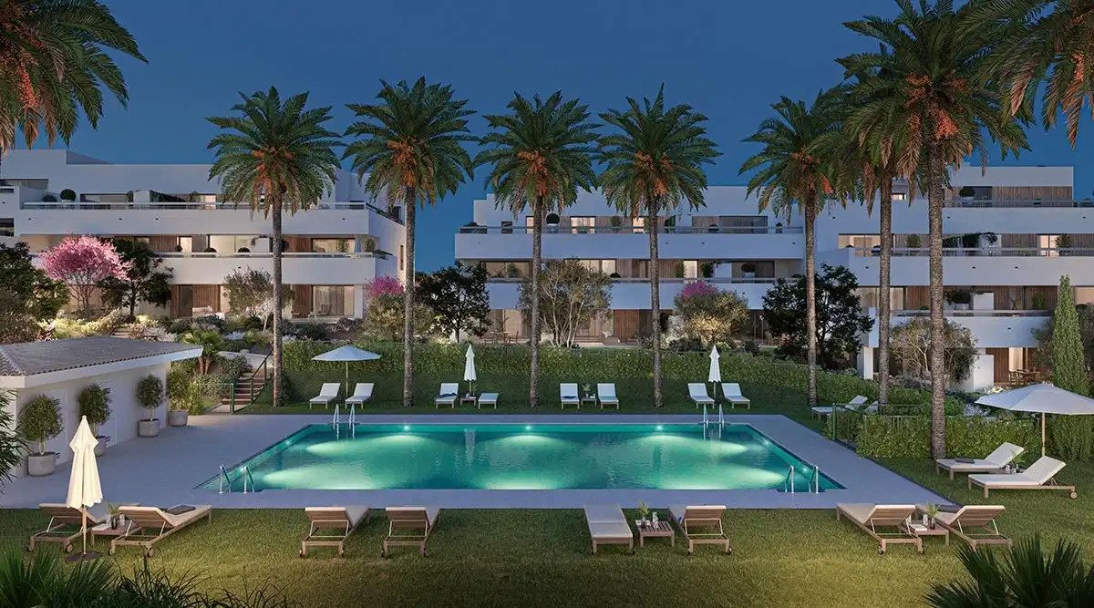2-Zimmer, 2-Bad-Wohnung mit Meerblick und modernen Annehmlichkeiten in Estepona