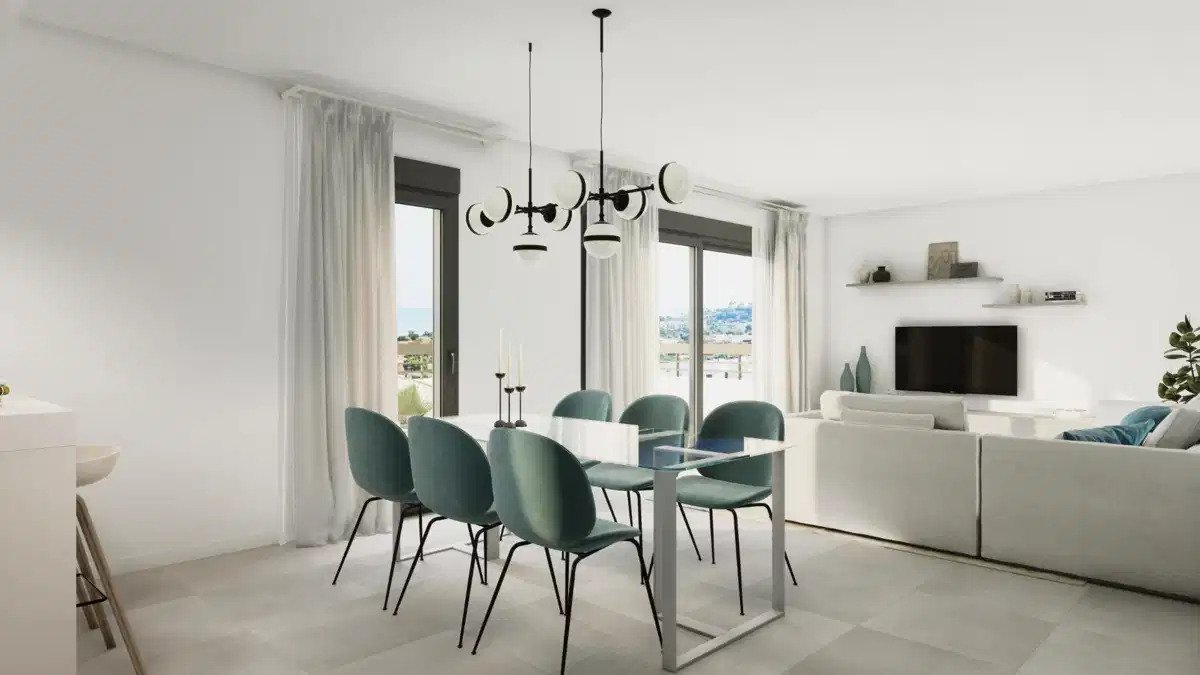 2-Zimmer, 2-Bad-Wohnung mit Meerblick und modernen Annehmlichkeiten in Estepona