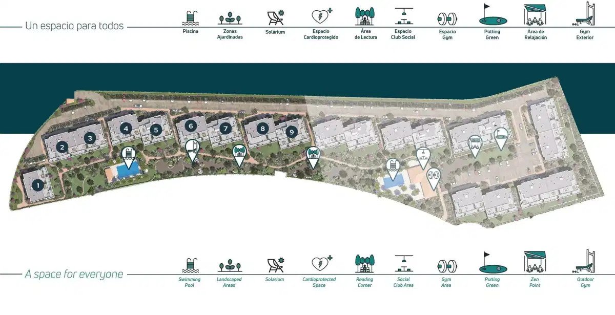 2-Zimmer, 2-Bad-Wohnung mit Meerblick und modernen Annehmlichkeiten in Estepona