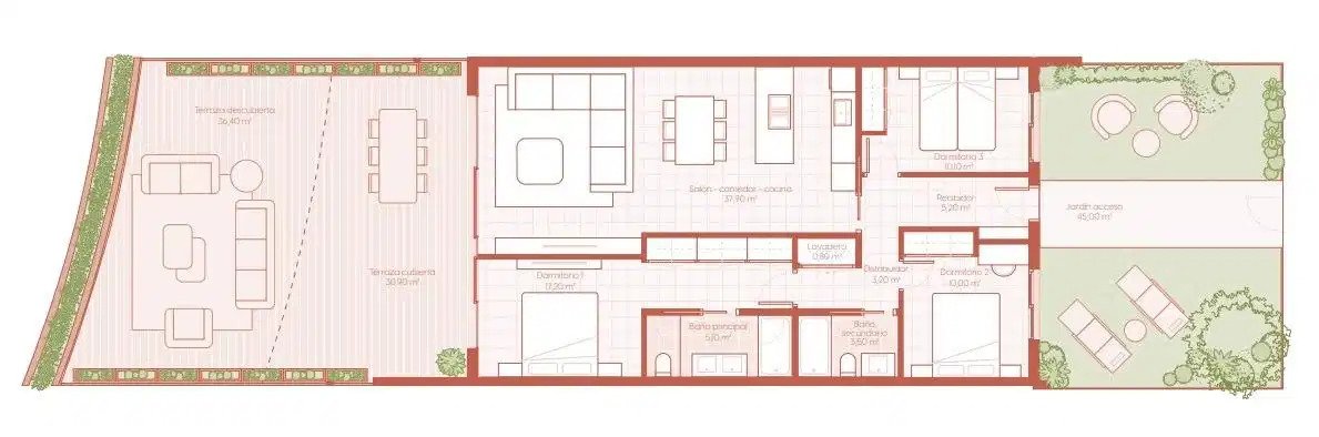 3-Zimmer, 3-Bad Boutique-Apartments mit Meerblick in Torremuelle, Benalmádena