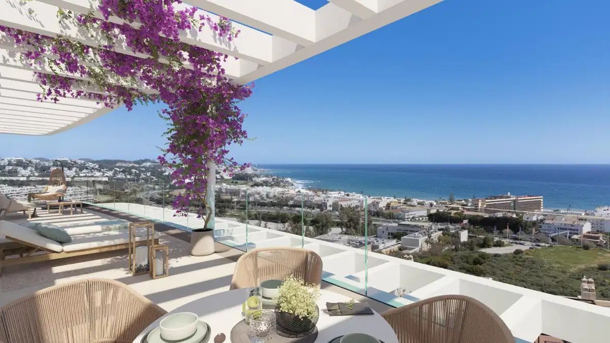 3-Zimmer, 2-Bad Penthouse in La Cala de Mijas mit Garage und Abstellraum