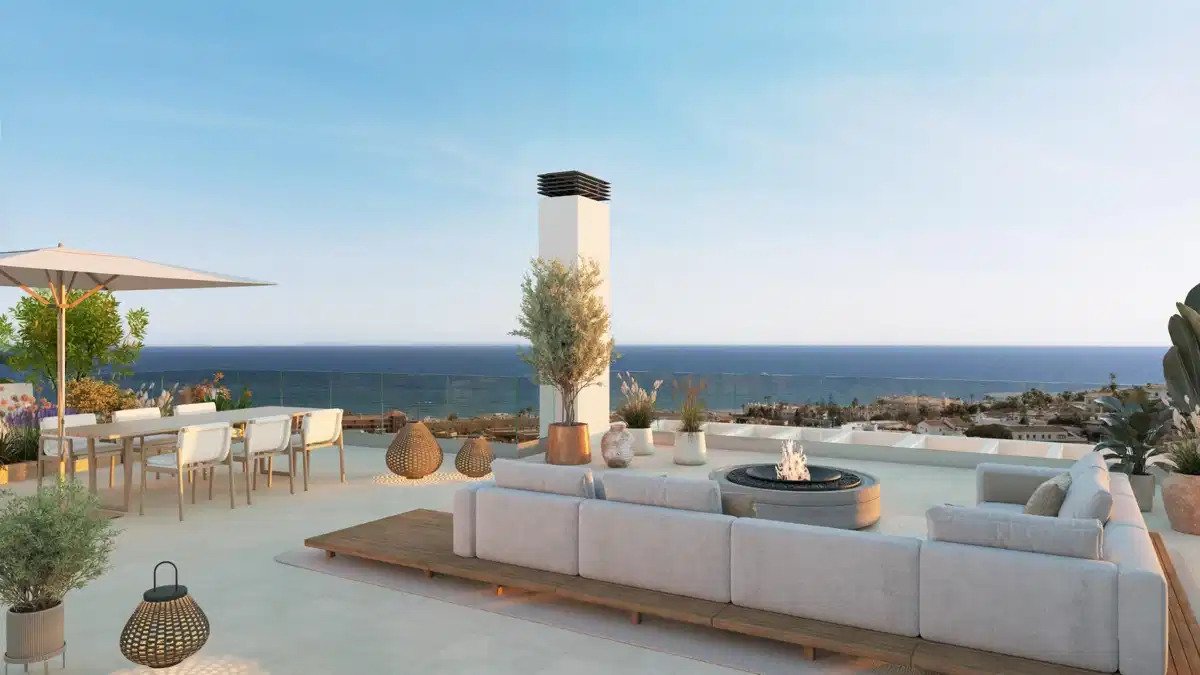 3-Zimmer, 2-Bad Penthouse in La Cala de Mijas mit Garage und Abstellraum