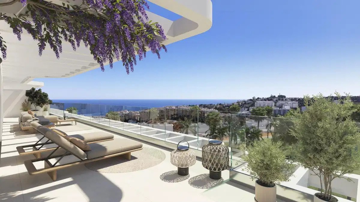 3-Zimmer, 2-Bad Penthouse in La Cala de Mijas mit Garage und Abstellraum
