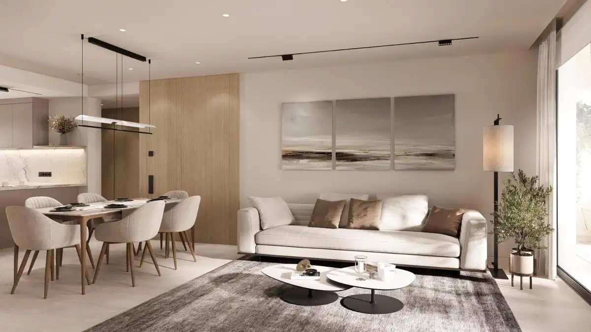 3-Zimmer, 2-Bad Modernes Apartment mit Panoramablick auf das Meer in der Neuen Goldenen Meile