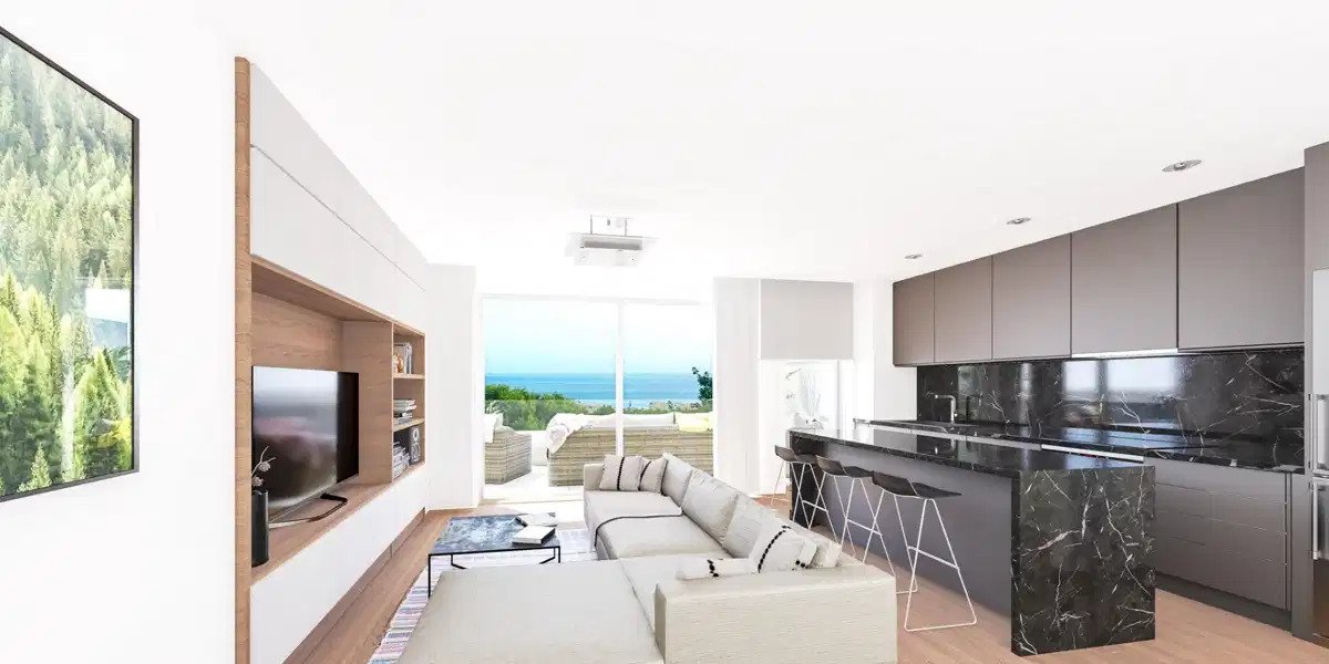 3-Zimmer, 2-Bad-Penthouse mit großzügiger Terrasse und hervorragendem Ausblick in der Nähe des La Carihuela Strandes