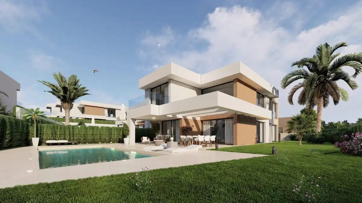 4-Zimmer, 4-Bad Modern Villen mit privatem Pool und Garten in der Nähe des Manilva-Strandes