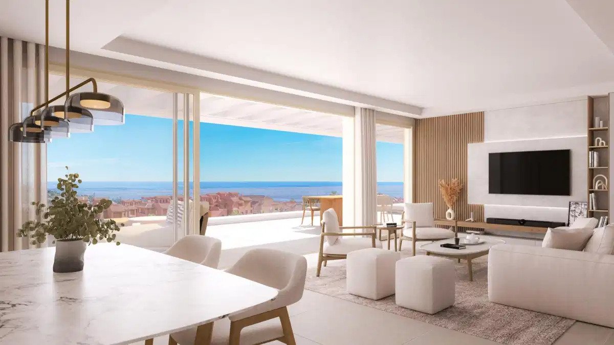 2-Zimmer, 2-Bad Wohnung mit Meerblick und großzügigen Terrassen in der Nähe von Estepona