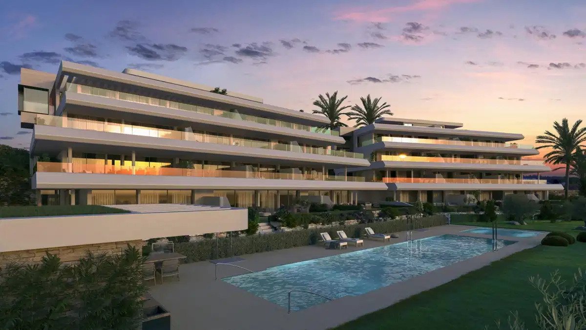 2-Zimmer, 2-Bad Wohnung mit Meerblick und großzügigen Terrassen in der Nähe von Estepona