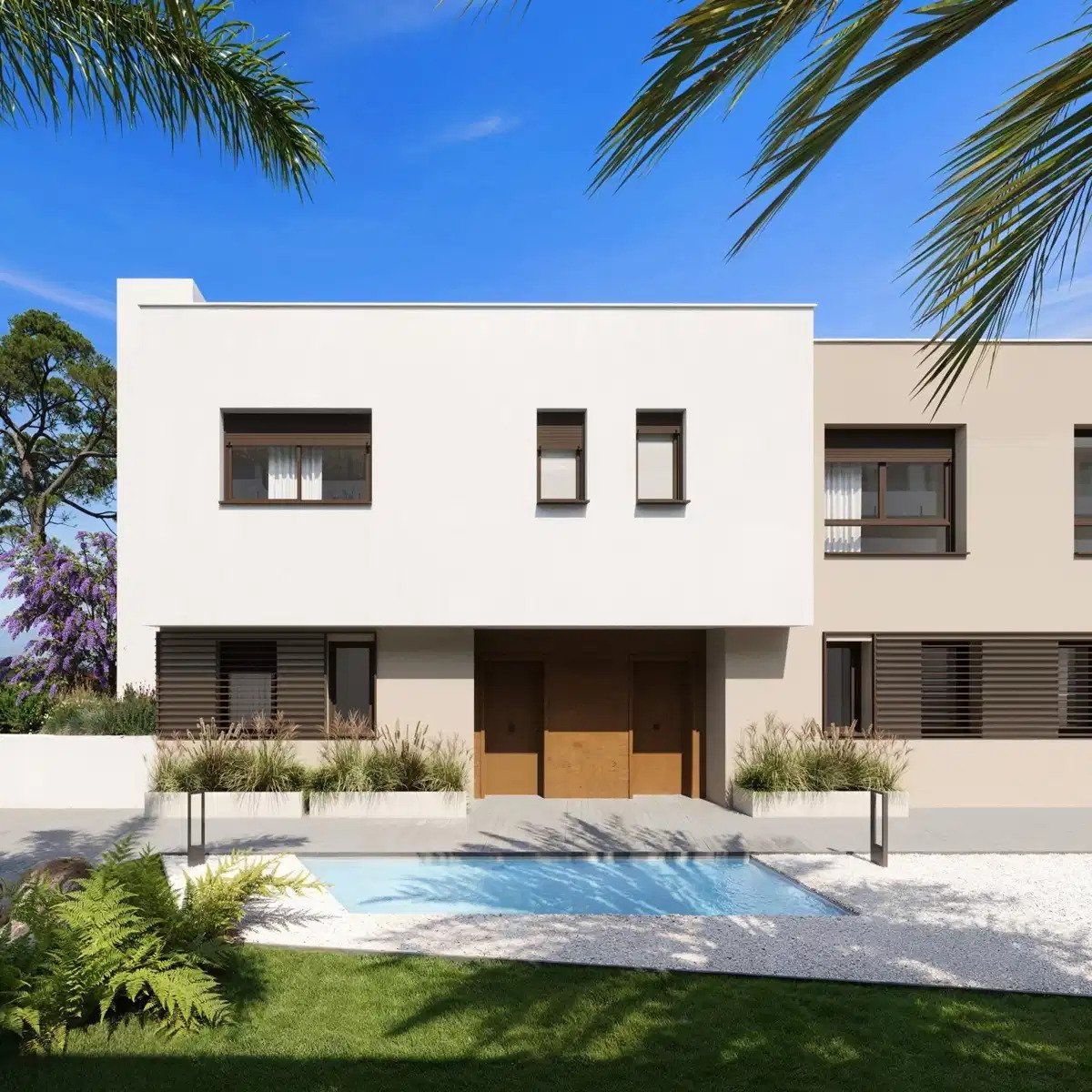 3-Zimmer, 2-Bad Luxus-Reihenhaus mit Meerblick in El Higueron, Fuengirola