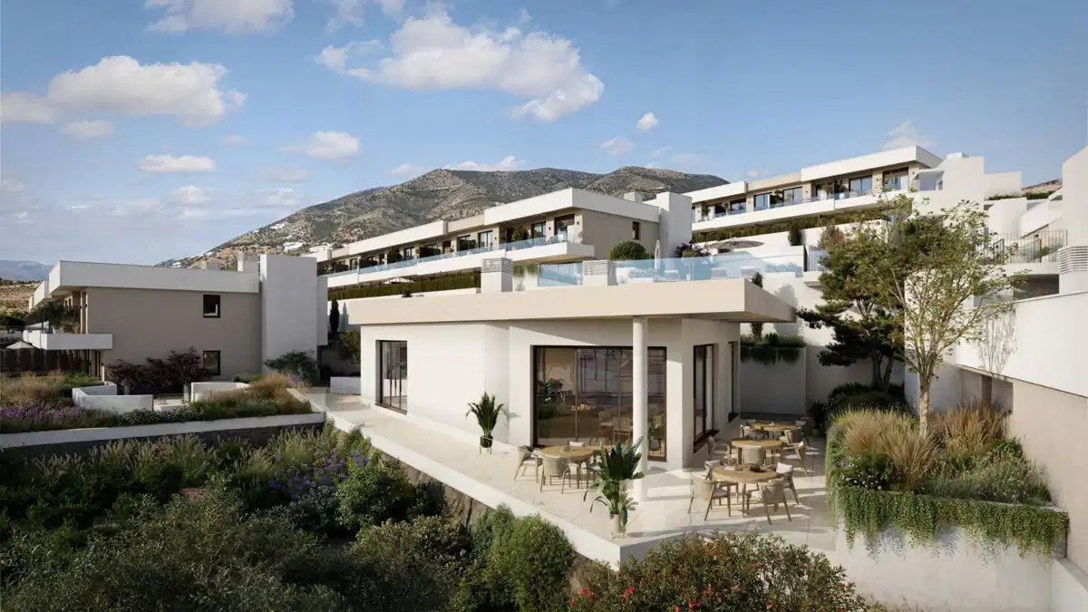 3-Zimmer, 2-Bad Luxus-Reihenhaus mit Meerblick in El Higueron, Fuengirola