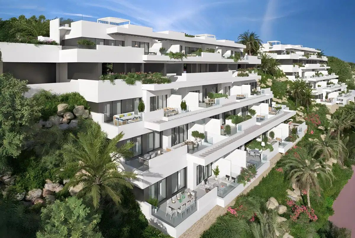 2-Zimmer, 2-Bad Penthouse mit Panoramablick auf das Meer in Las Lagunas de Mijas