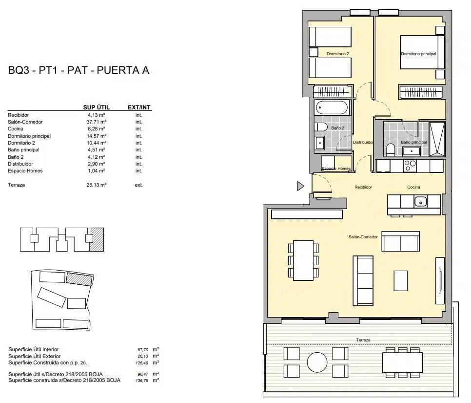 2-Zimmer, 2-Bad-Penthouse mit südlicher Ausrichtung in der Nähe von Estepona Golf