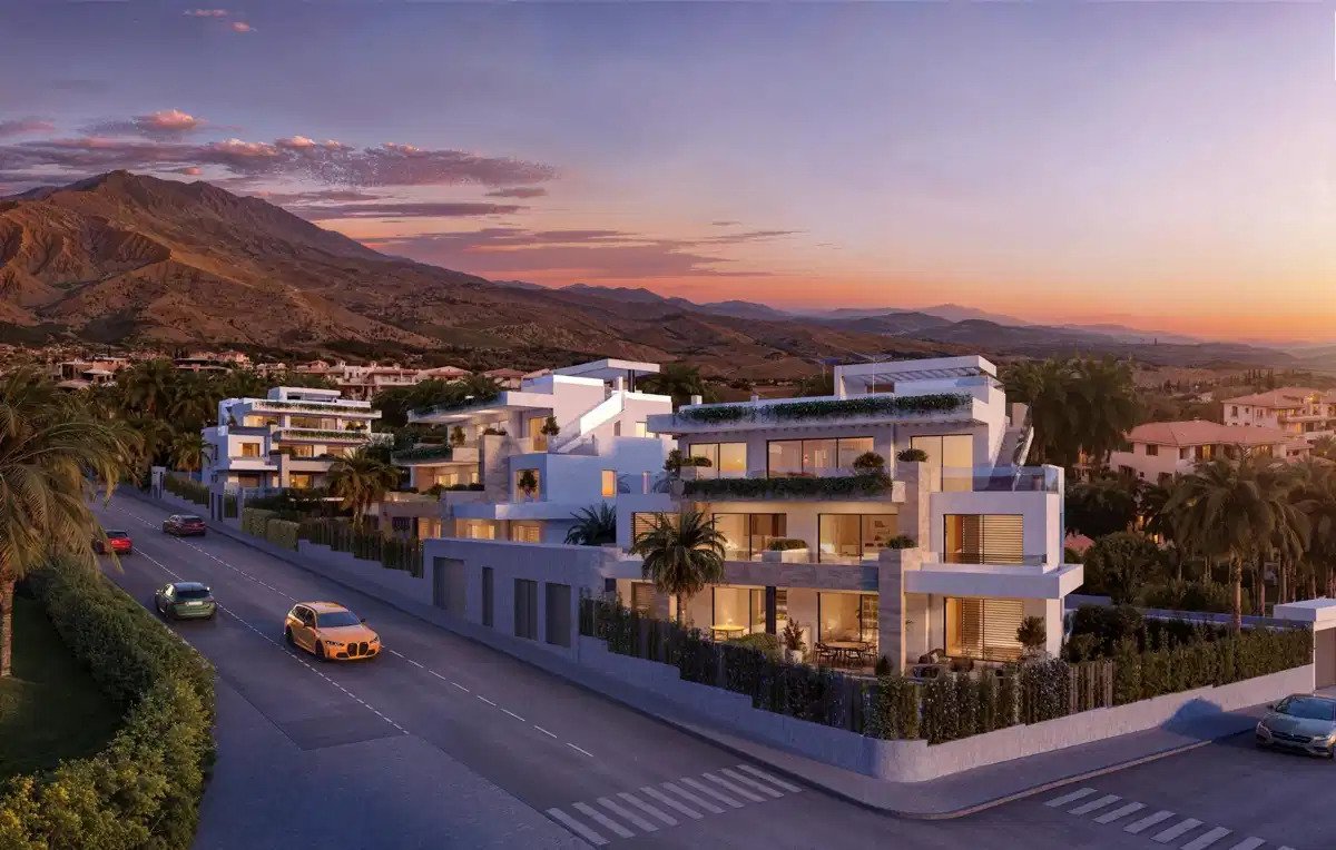 2-Zimmer, 2-Bad Luxuswohnung in der Nähe des Estepona-Strandes mit Panoramablick auf das Meer