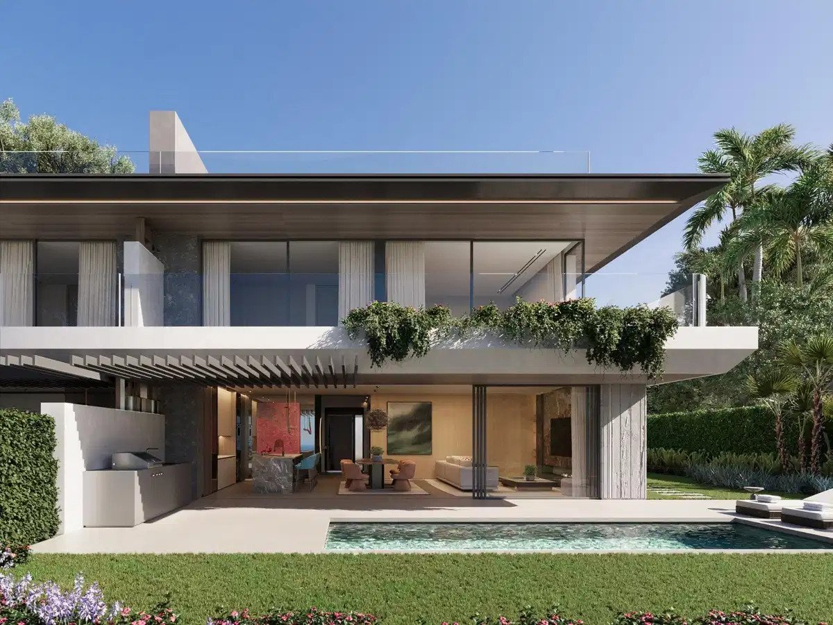 3-Zimmer, 3-Badezimmer Luxus-Reihenhäuser mit Panoramablick auf das Meer und den Golf in La Mairena