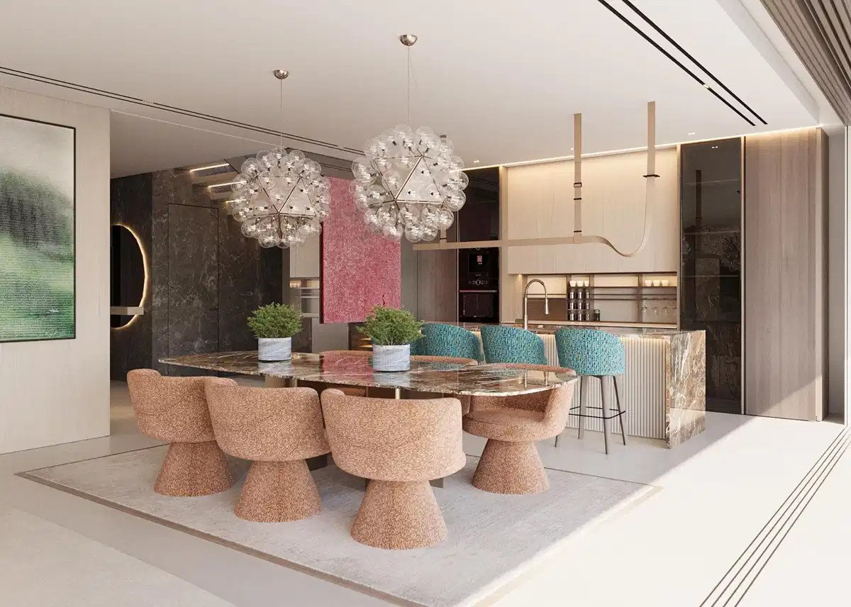 3-Zimmer, 3-Badezimmer Luxus-Reihenhäuser mit Panoramablick auf das Meer und den Golf in La Mairena