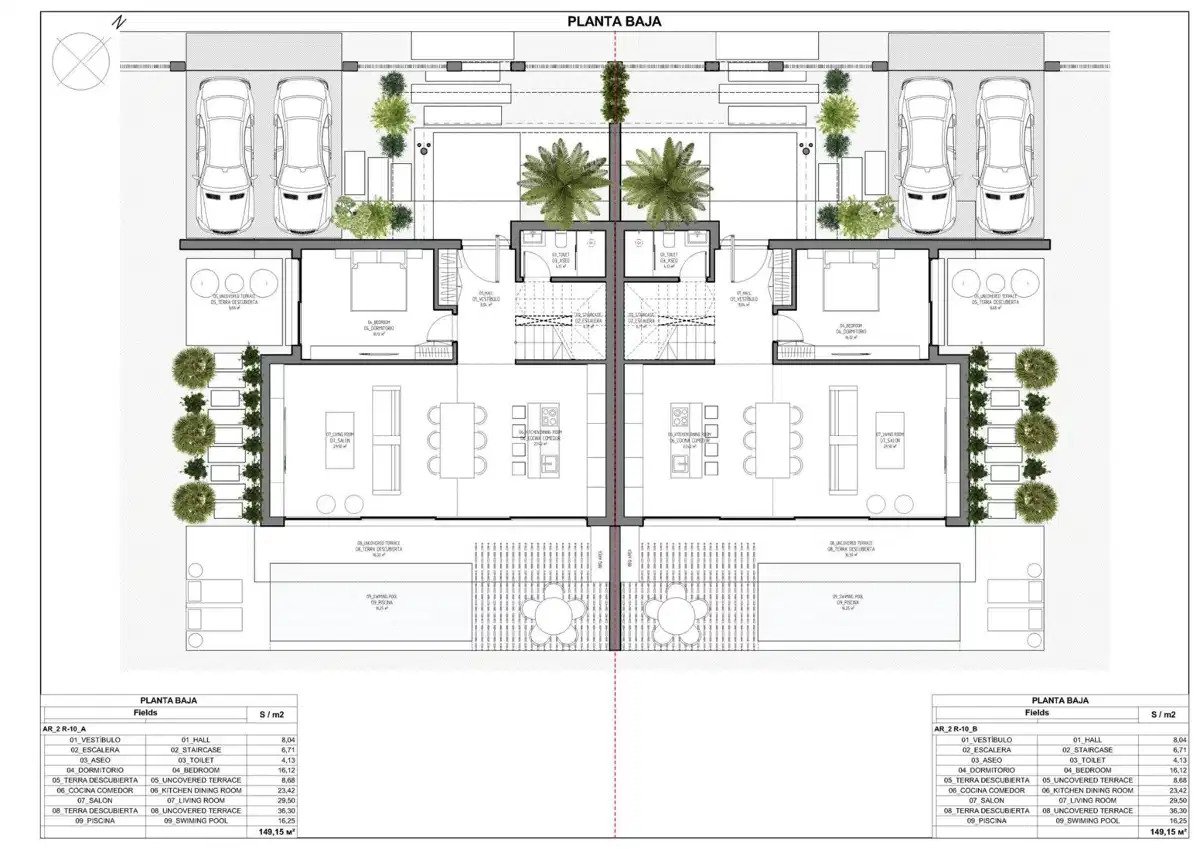 3-Zimmer, 3-Badezimmer Luxus-Reihenhäuser mit Panoramablick auf das Meer und den Golf in La Mairena