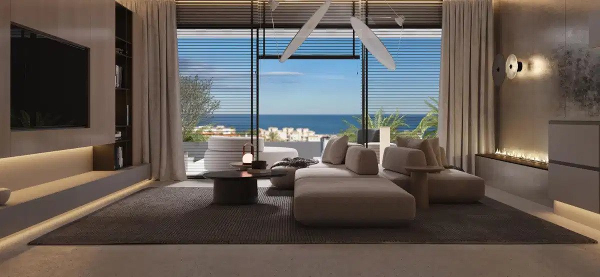 3-Zimmer, 2-Bad-Penthouse mit Panoramablick auf das Meer in der Nähe von Estepona