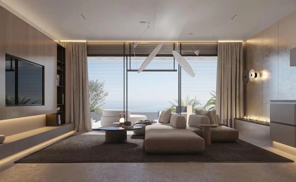 3-Zimmer, 2-Bad-Penthouse mit Panoramablick auf das Meer in der Nähe von Estepona