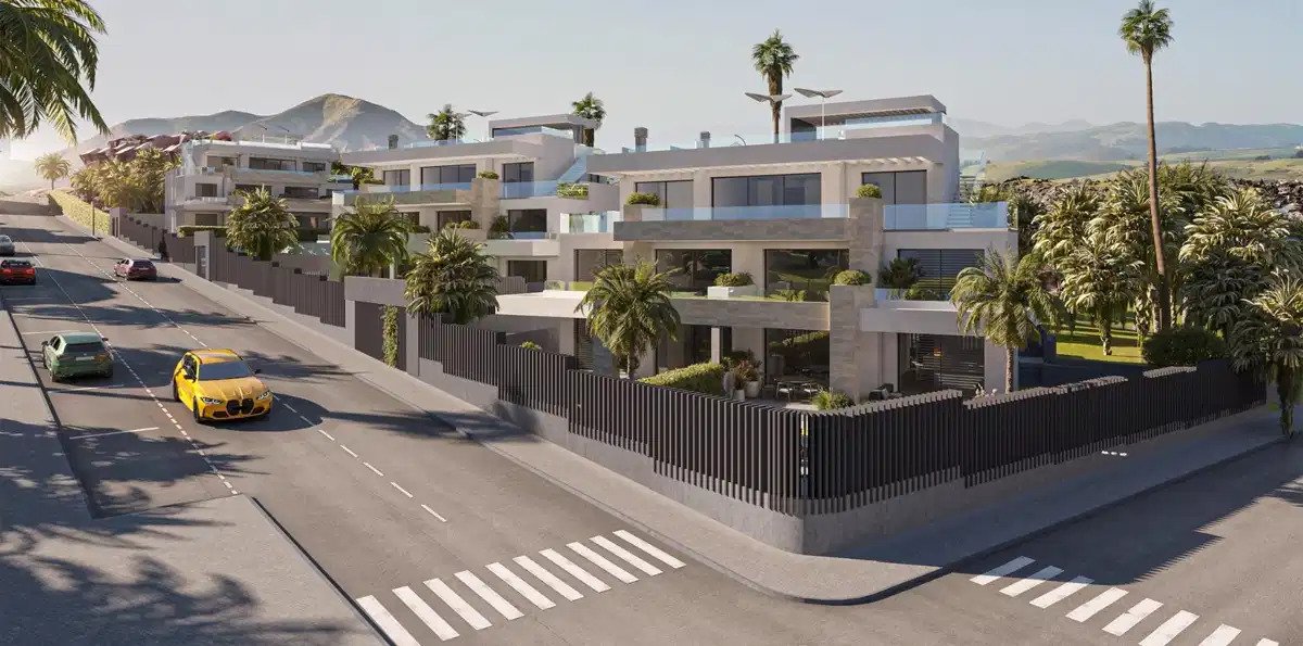 3-Zimmer, 2-Bad-Penthouse mit Panoramablick auf das Meer in der Nähe von Estepona