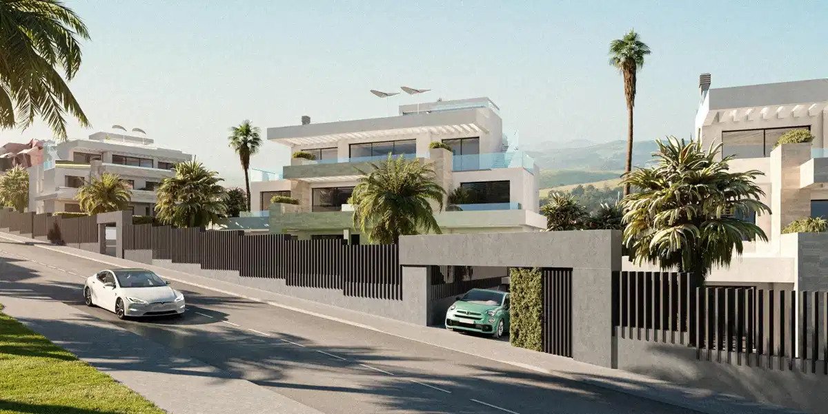3-Zimmer, 2-Bad-Penthouse mit Panoramablick auf das Meer in der Nähe von Estepona