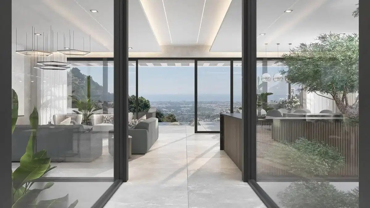 6-Schlafzimmer, 7-Badezimmer Luxusvilla mit Panoramablick auf das Meer in Benahavis