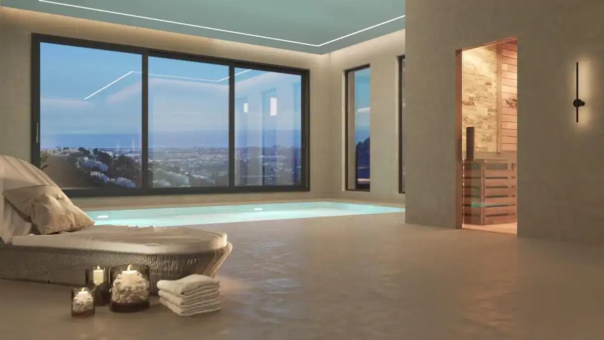 6-Schlafzimmer, 7-Badezimmer Luxusvilla mit Panoramablick auf das Meer in Benahavis