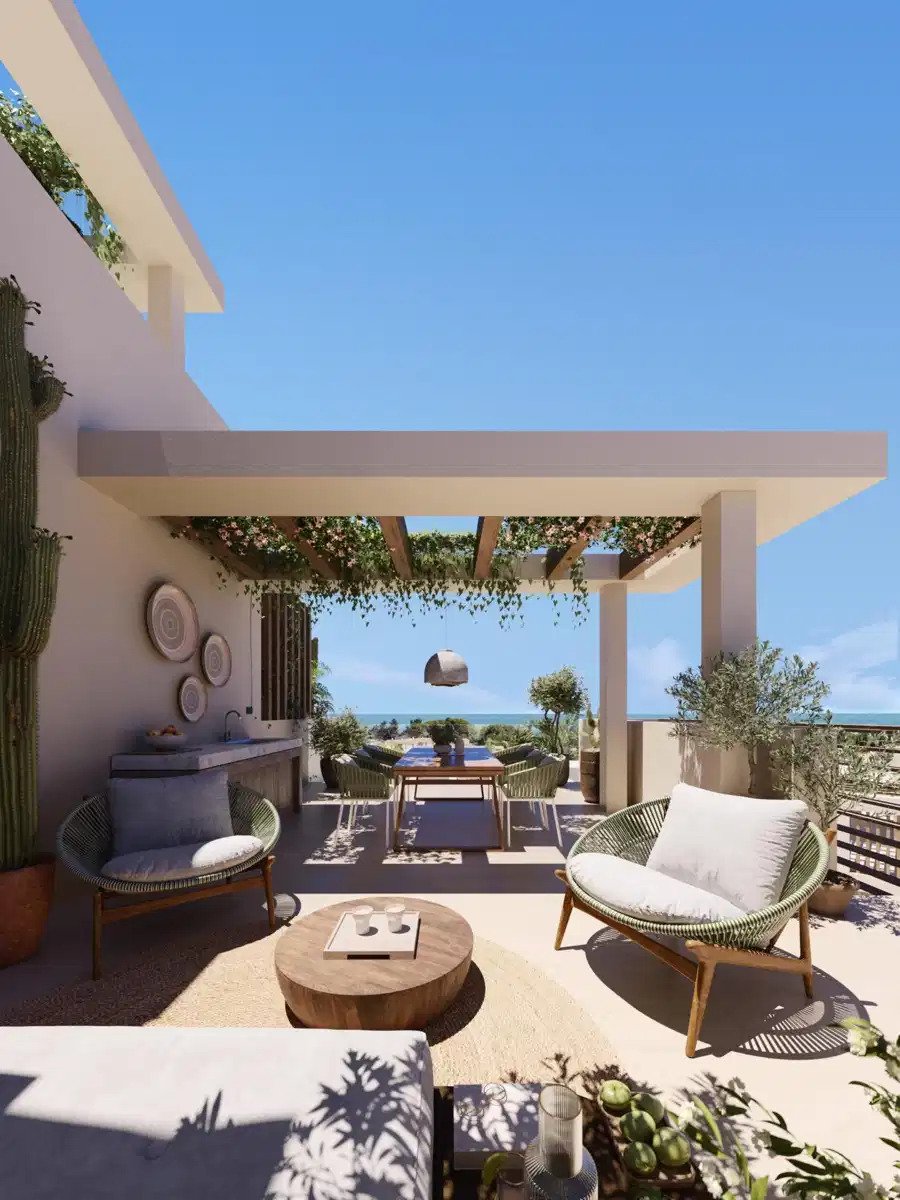 4-Zimmer, 5-Bad-Penthouse mit privatem Pool, Meer- und Bergblick an der Goldenen Meile von Marbella