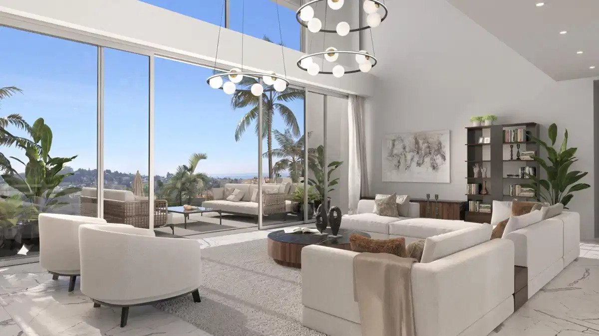 6-Schlafzimmer, 7-Badezimmer Luxusvilla mit Meerblick in El Paraiso Golf, in der Nähe von Estepona
