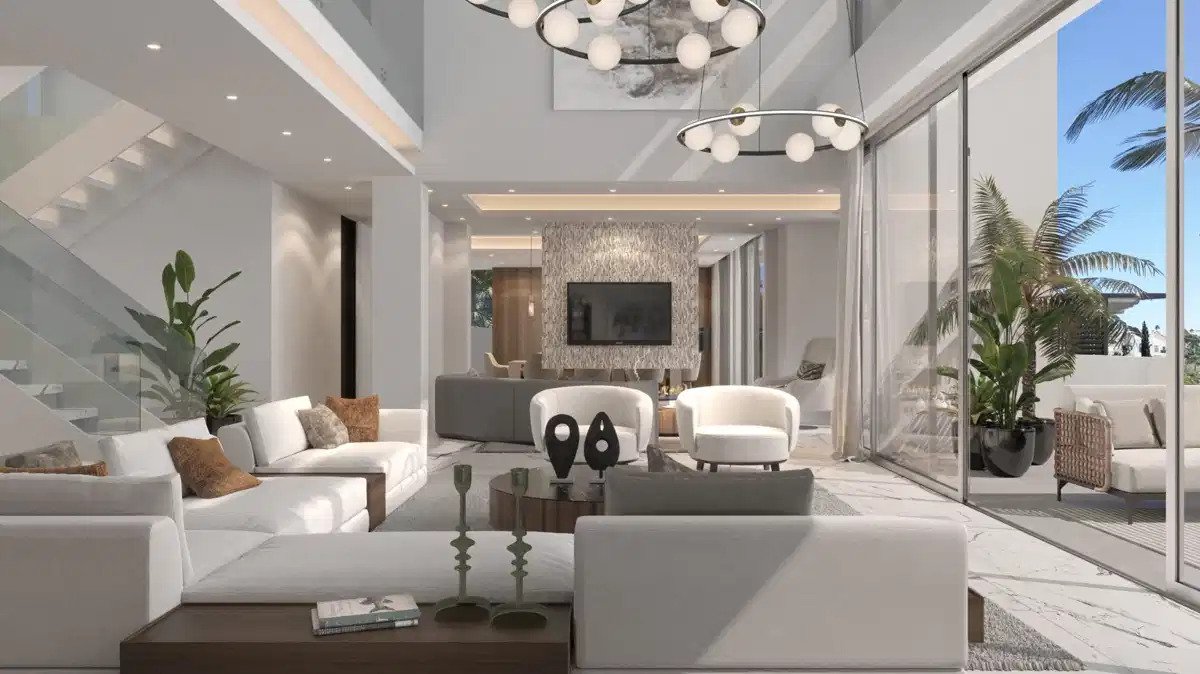 6-Schlafzimmer, 7-Badezimmer Luxusvilla mit Meerblick in El Paraiso Golf, in der Nähe von Estepona